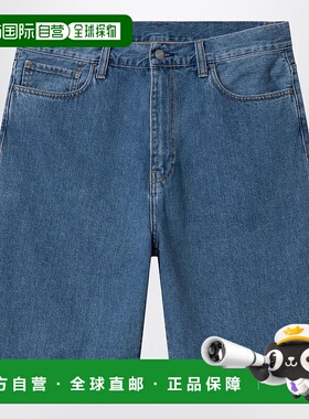 1h可退 潮奢 CARHARTT WIP 男士 Landon 蓝色牛仔短裤 I030469CO0