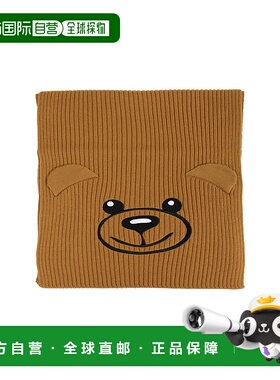 1h可退 潮奢 Moschino 莫斯奇诺 女士 泰迪熊刺绣针织围巾 50233M