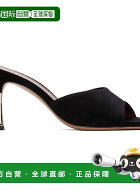 1h可退 潮奢 Paris Texas 女士 黑色 Lorena 75 穆勒鞋 PX1525XVS