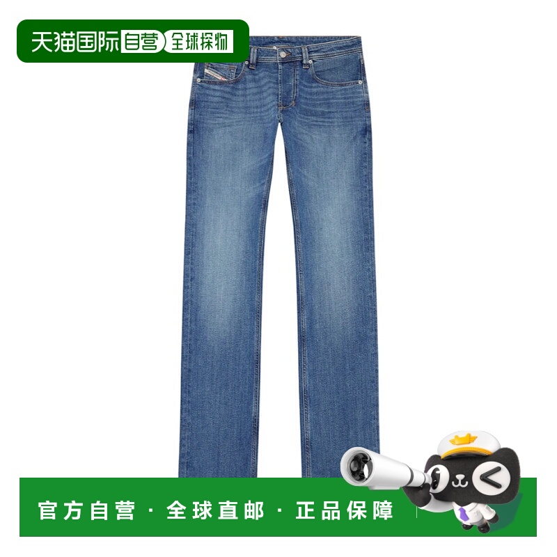 1h可退 DIESEL 男士牛仔裤 00C06Q0KIAL01 AW2025 蓝色 腰带环牛