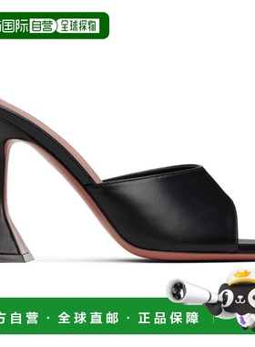 1h可退 潮奢 Amina Muaddi 女士 黑色 Lupita Slipper 凉鞋 LUPIT