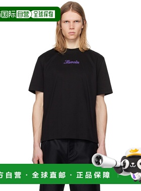 1h可退 潮奢 Lanvin 朗雯 男士 黑色 Bouclette Script Logo T 恤