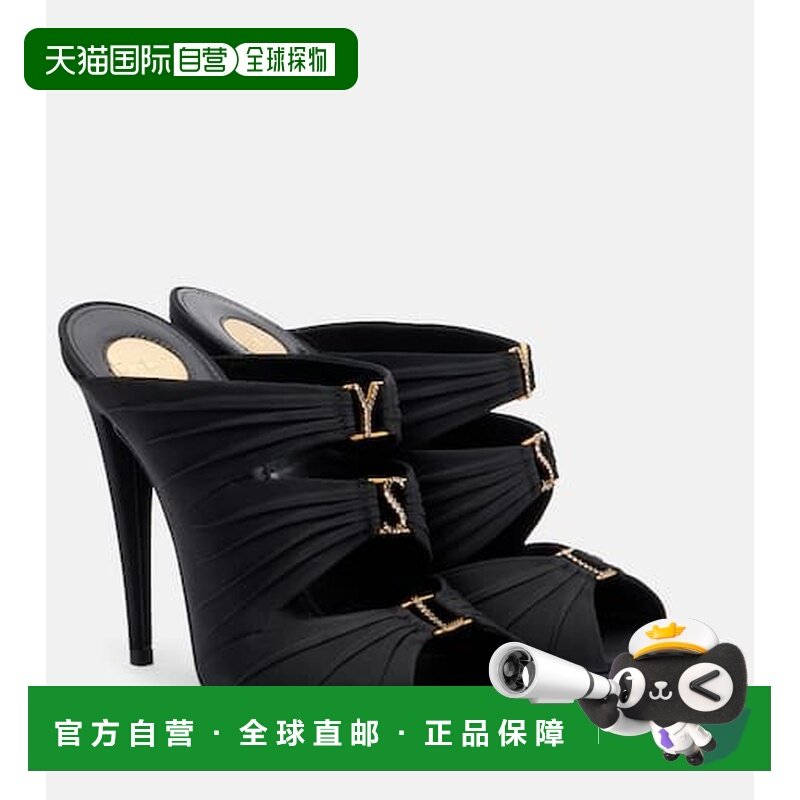 1h可退 潮奢 Saint Laurent 圣罗兰 女士 Emilie 110 crêpe 绸缎,女鞋,时装凉鞋,淘宝优惠券,粉丝福利购,淘宝优惠卷