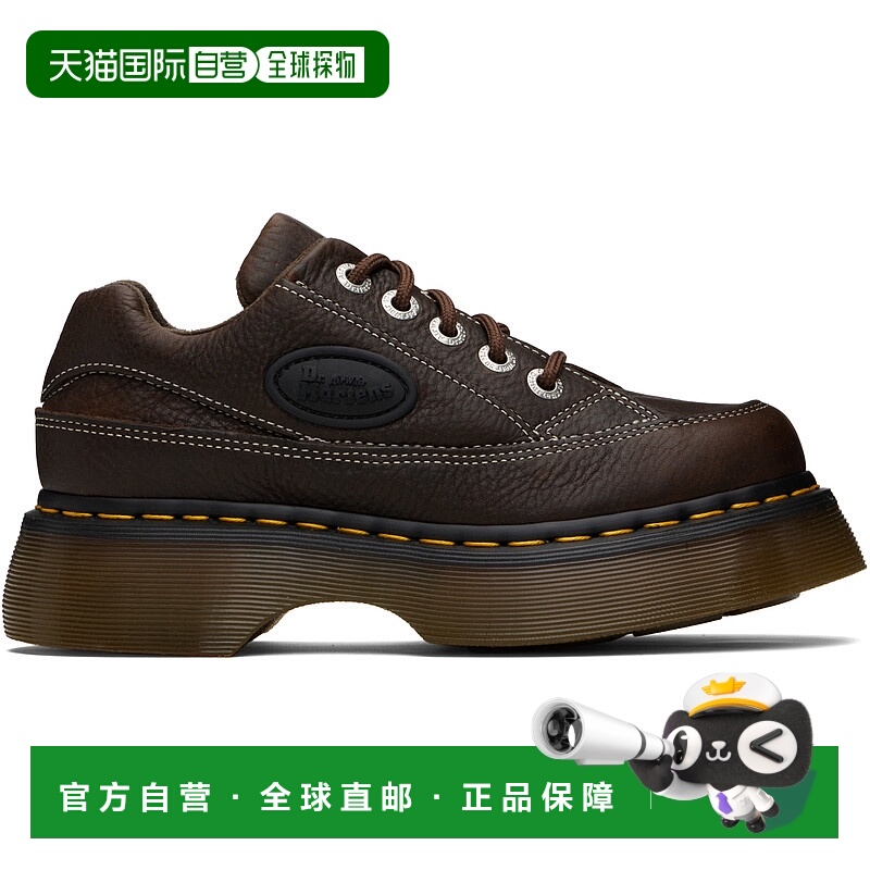 1h可退 潮奢 Dr. Martens 马丁大夫 女士 棕色 Buzz 5-Eye Grizzl