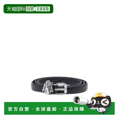 DIESEL 女士腰带 X09851PR227T8013 SS2024 黑色 徽标腰带