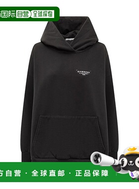 GIVENCHY 女士针织衫 BWJ04TP75N001 AW2025 黑色 连帽卫衣