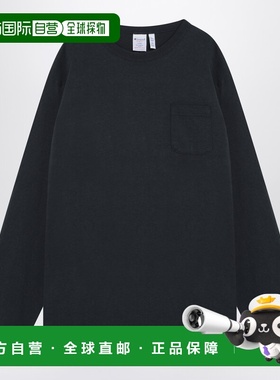 1h可退 潮奢 Champion 日潮冠军 男士 海军蓝长袖T恤 C5P401COX37