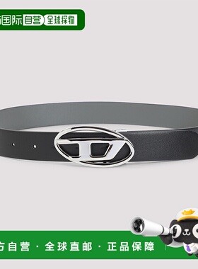 DIESEL 女士腰带 X09874P1245H3800 AW2025 黑色 1DR BELT REVERS