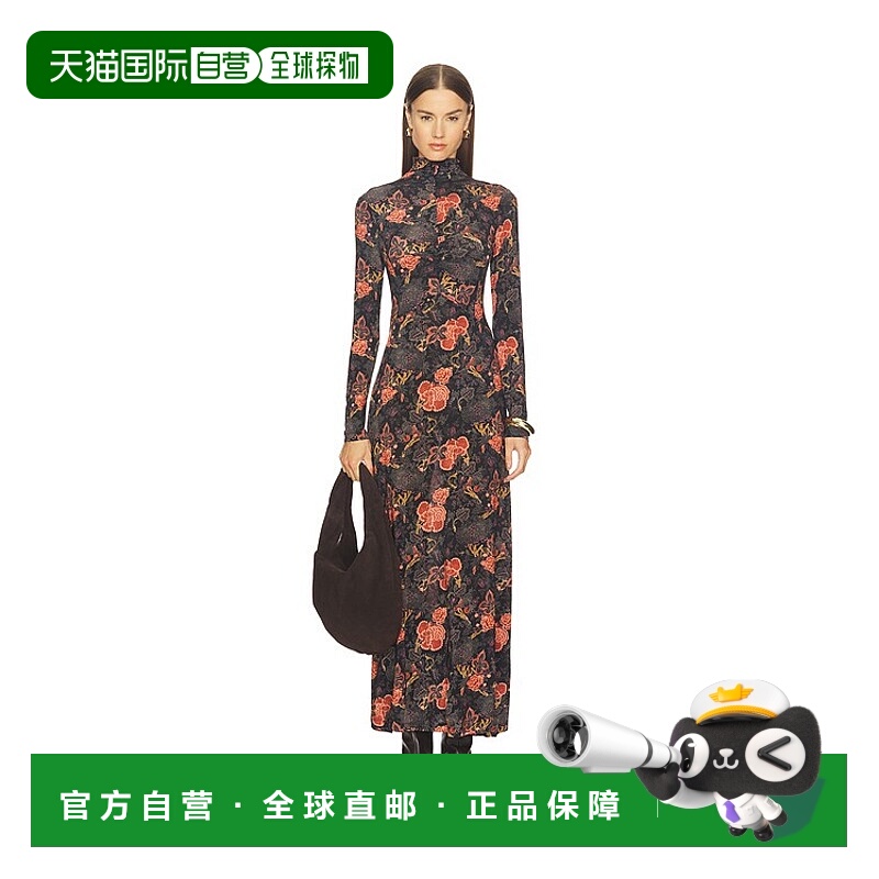 1h可退 潮奢 ULLA JOHNSON 女士 Koa 针织高领连衣裙 FA250801