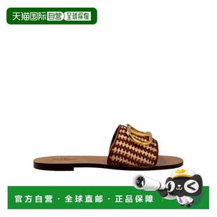 女士凉鞋 徽标拖鞋 2W0S0M21YXXMTQ 棕色 SS2024 VALENTINO