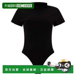 女士连体裤 短袖 AA9B0354J065A995 黑色 连体衣 SS2025 ALAIA