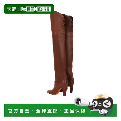 CHLOÉ 女士高跟鞋 C24W03POO25E AW2025 红色 Eve 过膝长靴