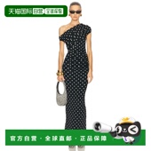 波尔卡圆点垂褶中长连衣裙 1h可退 RS26 Portrait 女士 潮奢 Self