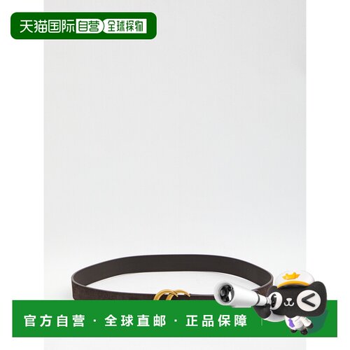 GUCCI 男士腰带 414516CA00X2042 SS2026 深棕色 窄版皮带腰带