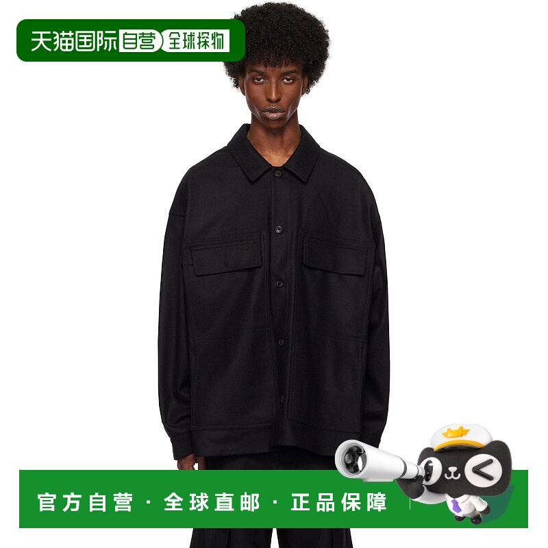 1h可退 潮奢 LOWNN 男士 黑色 Workwear 衬衫 FW24WSZ1216004144
