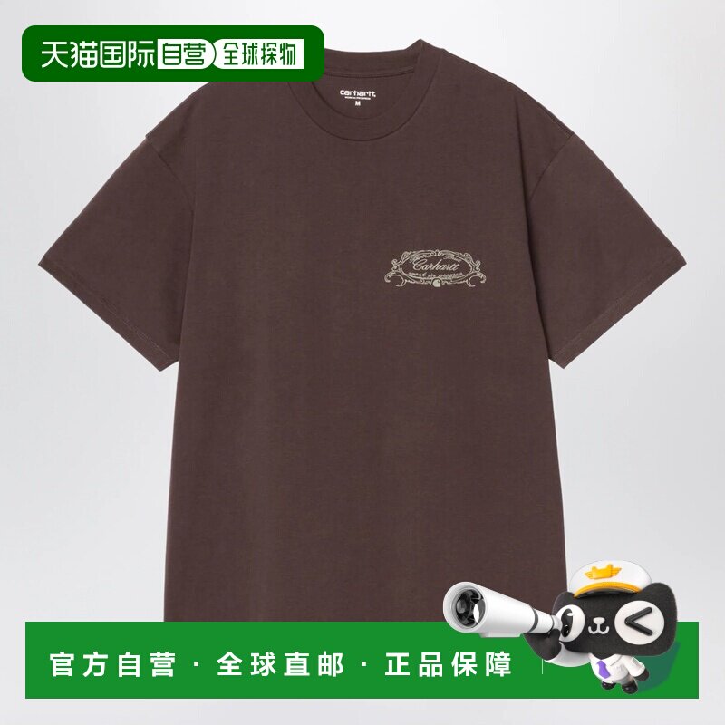 CARHARTT WIP 男士T恤 I037260CO33HXX AW2026 棕色 支付后1h可退图片