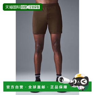 alo yoga 纯色松紧运动网球休闲短裤 男款m6131r