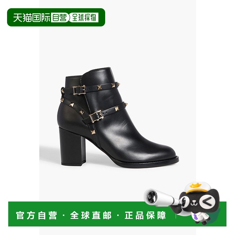 1h可退 潮奢 Valentino 华伦天奴 女士 铆钉皮质短靴 W9S0A03RPX
