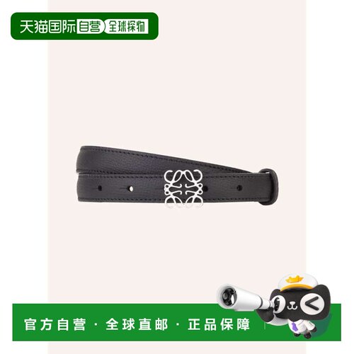1h可退 LOEWE 女士腰带 100283380213000 CO 黑色 Leather belt A