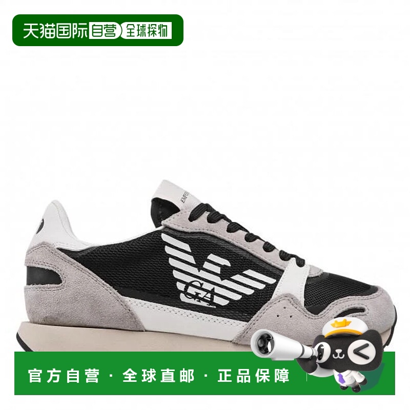 1h可退 EMPORIO ARMANI 男士运动鞋 X4X537XM678GRIGIONEROQ444