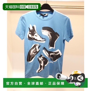 T恤 男士 M444420E1514Y02 AW2021 短袖 1h可退 蓝色 MOSCHINO