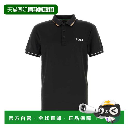 1h可退 BOSS 男士针织衫 50506203005 CO 黑色 Black stretch pol