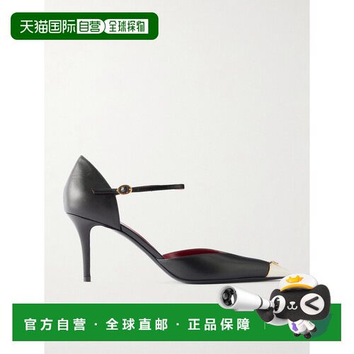 valentino 华伦天奴 女士 75 Logo精饰皮质浅口鞋 9W2S0QB7YEA