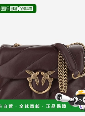 PINKO 女士单肩包 100039A0F2L86Q CO 棕色 Golden chain. Custom