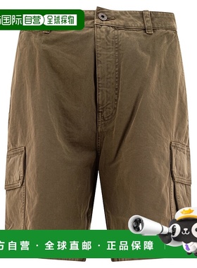 LOEWE 男士短裤 H526Y1AW05KHAKIGREEN SS2025绿色阔腿裤休闲裤