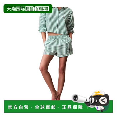 CALVIN KLEIN 女士短裤 LV00QS76044ZF SS2026 绿色