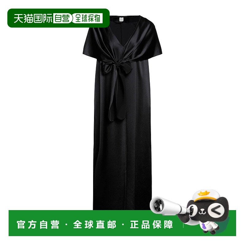 1h可退 潮奢 TOTÊME 女士 长款连衣裙 black黑色 舒适时尚