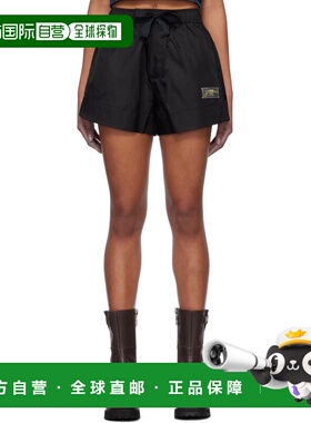 1h可退 潮奢 GANNI 甘尼 女士 黑色 Duchesse Nylon 短裤 W0485