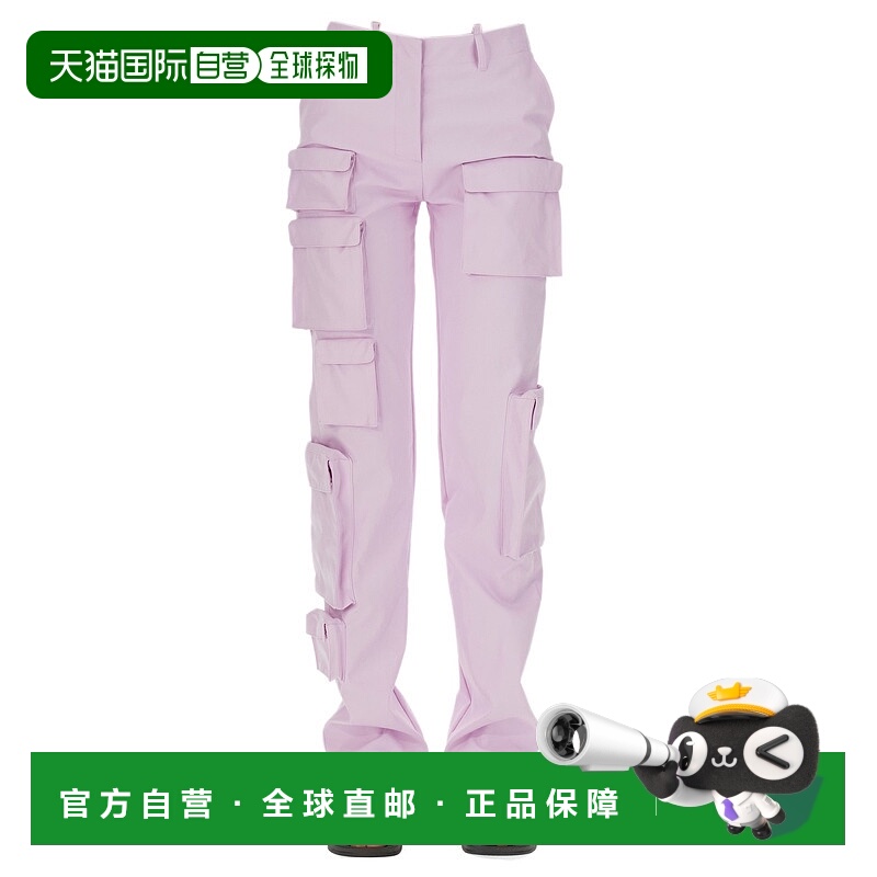 1h可退 OFF-WHITE 女士休闲裤 OWCF015 AW2022 浅紫色
