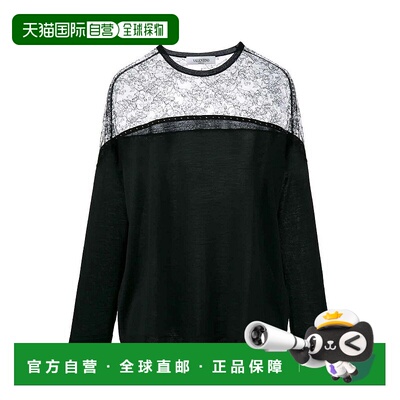 VALENTINO 女士针织毛衣 LB3KC17V2TM0NO CO 黑色 Crewneck