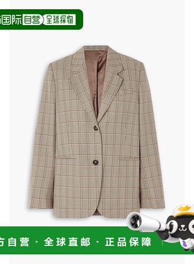 潮奢 toteme 女士 格纹羊毛西装外套 234WRZ869FB0067BISCUIT091