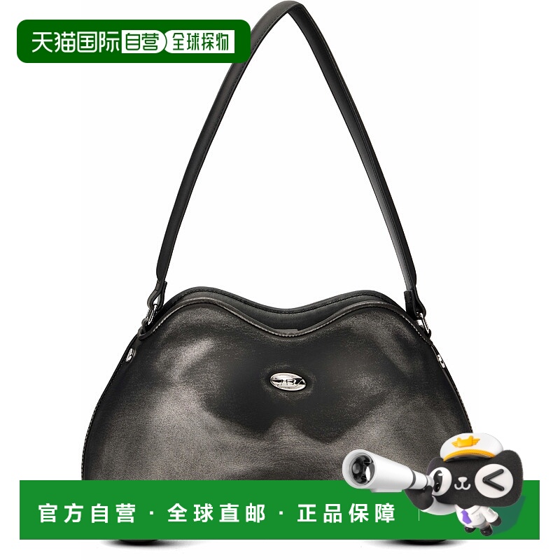 1h可退 潮奢 Diesel 迪赛 女士 黑色 Double-D 单肩包 X10327P824