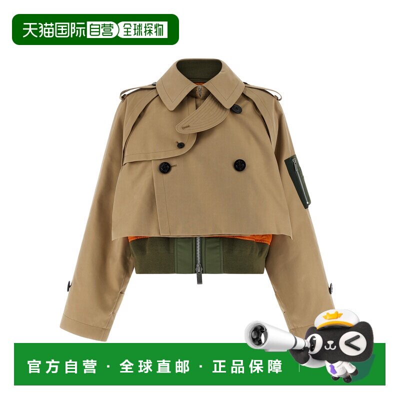 1h可退 SACAI 女士外套 SCW319651 SS2026 花色 长袖短款风衣