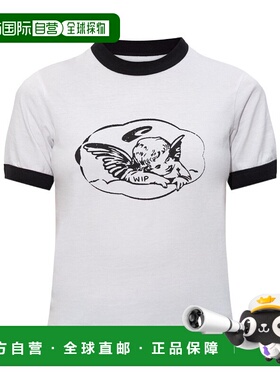 CARHARTT WIP 女士T恤 I0360340260 SS2026 白色 图案印花圆领T恤