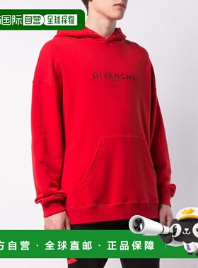 GIVENCHY 男士针织毛衣 BM700R30AF620 AW2021 红色 PARIS复古连