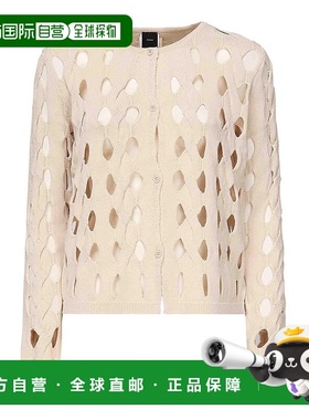 PINKO 女士针织毛衣 1051912LWC00 AW2025 卡其色 Openwork Knit