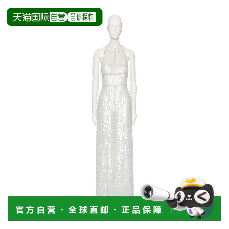 1h可退 VALENTINO 女士连体裤 BVE1X12UPKTL AW2024 白色 无袖连