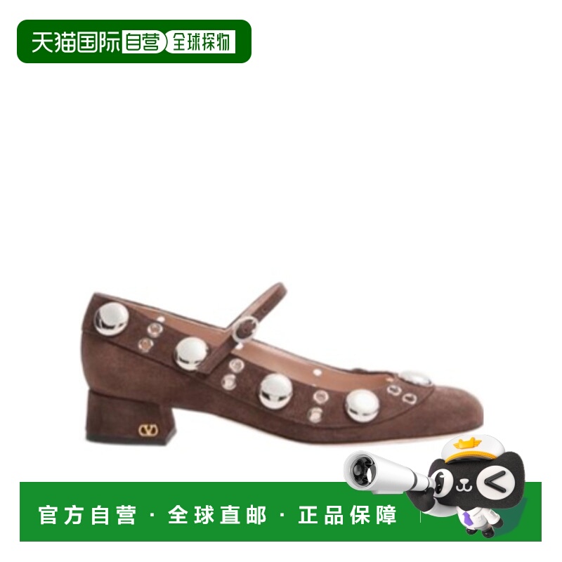 1h可退 VALENTINO 女士高跟鞋 WS0NE5YTB0TO AW2025 棕色 穿孔高