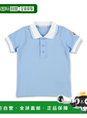 MONCLER 男童T恤 8A000018496F70Q SS2026 蓝色