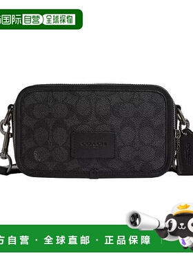 COACH 奥莱款男士PVC配皮单肩斜挎包CW365QBMI5蔻驰新款单肩包