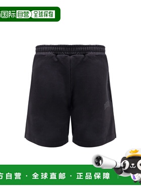 BARROW 男士短裤 S5BWUABE046110 SS2025 黑色 BERMUDA SHORTS