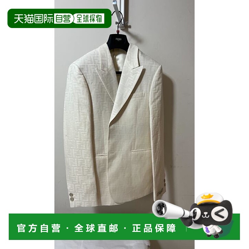 1h可退 FENDI 男士外套 FJ0768AR94F1MTI SS2024 灰色 Fendigraph