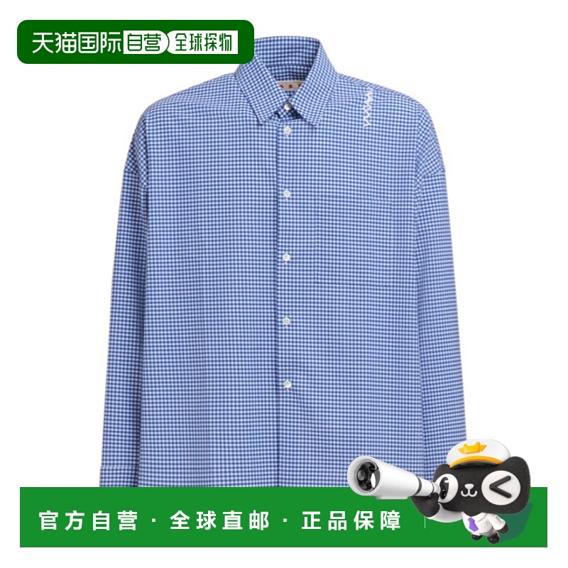 MARNI 男士衬衫 CUMU0061S5UTP787CHB61 SS2025 蓝色