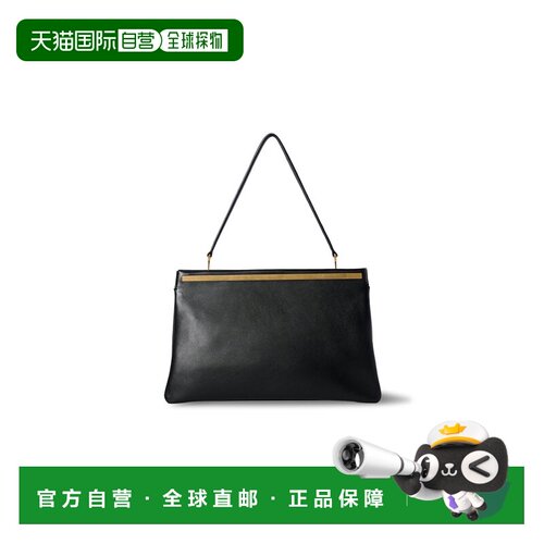 The Row 女士 Elise 皮革肩包 black黑色 舒适时尚