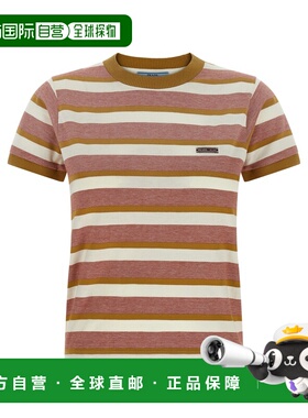 PRADA 女士T恤 39662SOOO19ATF05AD SS2026 花色 Striped t-shirt