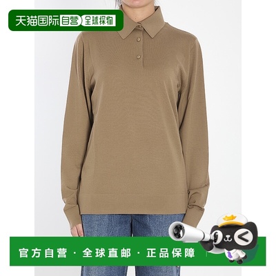 THE ROW 女士衬衫 8442Y590CML AW2024 浅棕色 Ipanelli羊毛 Polo